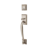 Emtek 4314 Wilmington Single Cylinder Entrance Handleset - Brass Tubular