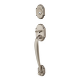 Emtek EMP4312 Nashville Single Cylinder Entrance Handleset - Brass Tubular - EMPowered Upgrade