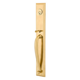 Emtek EMP4415 Jefferson Single Cylinder Entrance Handleset - Brass Tubular - EMPowered Upgrade