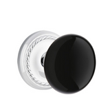 Emtek Porcelain Knobsets, Ebony Knob, Dummy (Pair)