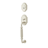 Emtek 4310 Knoxville Single Cylinder Entrance Handleset - Brass Tubular