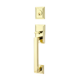 Emtek EMP4213 Hamden Single Cylinder Entrance Handleset - Brass Tubular - EMPowered Upgrade