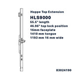 Hoppe HLS9000 Top Extension - 55.5" length, 46.96" top lock position, 16mm faceplate