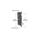 CRL K5064 Screen and Storm Door Mortise Lock Insert with 6-3/4" Mounting Holes