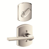 Schlage Residential F59 - Latitude Single Cylinder Interior Pack - Exterior Handleset Sold Separately