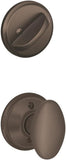 Schlage Residential F59 - Siena Knob Single Cylinder Interior Pack - Exterior Handleset Sold Separately