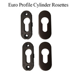 Euro Profile Key Cylinder Cover Escutcheon Plate - Rustic Umber