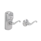 Schlage Residential FE575 - Plymouth Keypad Entry Auto-Lock Set with Flair Lever