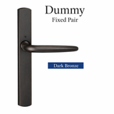 HOPPE Atlanta M1530/216N Dummy Swing Door Handle Set – Dark Bronze Metallic