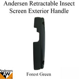 Retractable Insect Screen Exterior Handle for Andersen FGD made June 2007 - Present - Forest Green