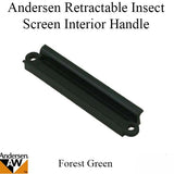 Retractable Insect Screen Interior Handle for Andersen FGD made June 2007 - Present - Forest Green