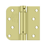 4" x 4" x 5/8" x SQ Spring Hinge, UL Listed