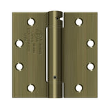 4-1/2" x 4-1/2" Spring Hinge, UL Listed