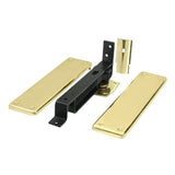 Spring Hinge, Double Action w/ Solid Brass Cover Plates