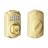 Schlage Fire Rated BE365-Camelot Electronic Keypad Single Cylinder Deadbolt