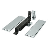 Spring Hinge, Double Action w/ Solid Brass Cover Plates