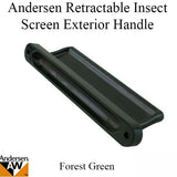 Retractable Insect Screen Exterior Handle, For Andersen FGD made August 2003 - May 2007 - Forest Green