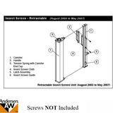 Retractable Insect Screen Exterior Handle, For Andersen FGD made August 2003 - May 2007 - Forest Green