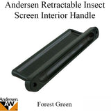 Retractable Insect Screen Interior Handle, For Andersen FGD made August 2003 - May 2007 - Forest Green