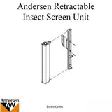 Retainer w/Screws - Retractable Insect Screen for Andersen FGD made Aug. 03 to May 07- Forest Green