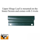 Andersen Upper Hinge Leaf For Screen Doors Forest Green