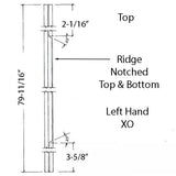 Interlock Weatherstrip, 2 Panel, Operating Panel