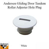 Hole Plug Andersen PSII Gliding Doors Tandem Roller Adjuster White