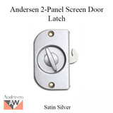 Andersen 2 Panel Patio Door Screen Latch / Lock - Satin Silver