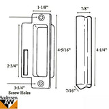 Andersen Window - PSI Gliding Door - 2 Panel Screen Door Handle - Interior \ Exterior Set - White