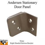 Andersen Right-hand Stationary Door Panel Bottom Bracket - Stone