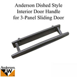 Discontinued Andersen Dished Style Interior Door Handle for 3-Panel Sliding Door - Stone