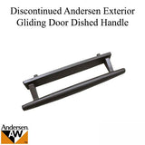 Discontinued Andersen Window Exterior Dished Style Pull Handle for Frenchwood Gliding Door - Stone