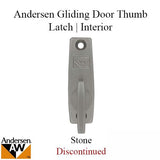 Andersen Window - Prefinished Terratone Doors - Inside 2 Panel Thumb Latch - Stone