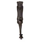 Emtek 471333 Art Nouveau Entrance Handleset - Lost Wax Cast Bronze Tubular - Single Cylinder