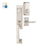 Emtek EMP4811 Arts & Crafts Single Cylinder Entrance Handleset - Brass Tubular - EMPowered Upgrade