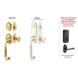 Emtek 4311 Orleans Single Cylinder Entrance Handleset - Brass Tubular