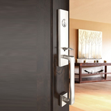 Emtek EMP4818 Davos Single Cylinder Entrance Handleset - Brass Tubular - EMPowered Upgrade