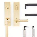 Emtek 4206 Hercules Smooth Full Length Dummy Set Entrance Handleset - Brass Tubular