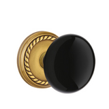 Emtek Porcelain Knobsets, Ebony Knob, Dummy (Pair)