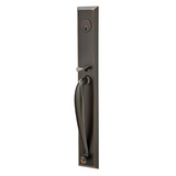 Emtek EMP4415 Jefferson Single Cylinder Entrance Handleset - Brass Tubular - EMPowered Upgrade