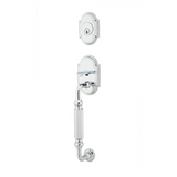 Emtek 4300 Knoxville Dummy Entrance Handleset - Brass Tubular