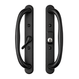 Amesbury Patio Door Handle Keyed, Black