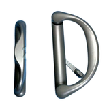 Interlock Sliding Glass Door Handle Keyed , Silver, 13-473SVK