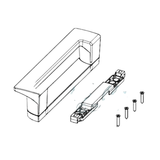 Interlock Crest Interior Handle And Baseplate , 13-711W
