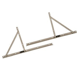 Truth 13.42 Awning Window Hinge and Track, Pairs 18" - Stainless Steel