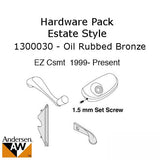 Andersen Window Hardware Pack, EZ Casement, Estate Style - Oil Rubbed Bronze