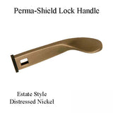 Andersen Perma-Shield Lock Handle, Estate Style - Distressed Nickel