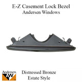 Andersen Window - Improved E-Z Casement Lock Bezel - Distressed Bronze