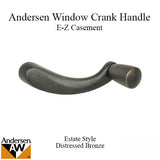 Andersen Window E-Z Casement Crank Handle - Estate Style - Distressed Bronze