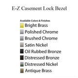 Andersen E-Z Casement Lock Bezel - Distressed Nickel